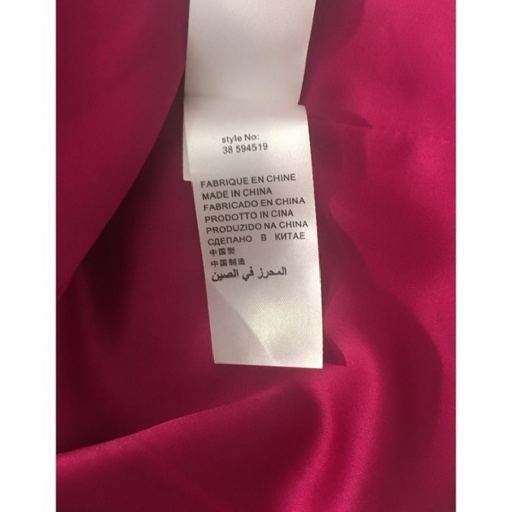 Max and Cleo Floral Cocktail Dress Womens 4 Pink New Pleated Draped Mini - Picture 11 of 12